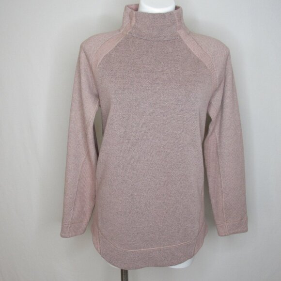 Prana Pink BRANDIE Sweater Mock Thermal Women's L Large - Picture 5 of 10